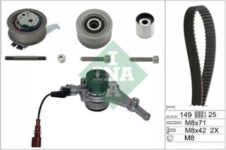 İNA Triger Seti+devirdaim+3 Bilya+1 Kayiş Passat B8.5 2.0 Tdi A4 40tdii 05l198119b 530083530